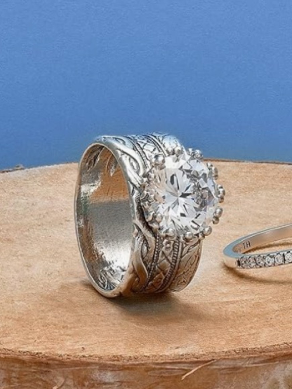 🆕 SILPADA 925 BRISTOL Statement Cocktail Ring Faux Diamond Cubic Zirconia 11 NIB